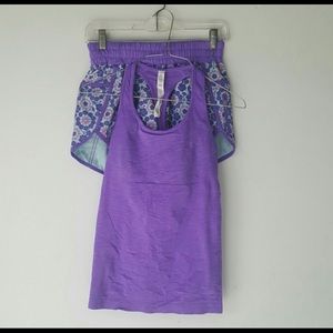 Lululemon racerback tank and shorts 6.